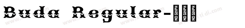 Buda Regular字体转换